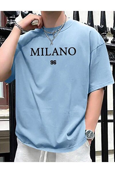 CAST COLLECTİON Ανδρικό μπλουζάκι Bebemavi 96 Milano με στάμπα Oversize