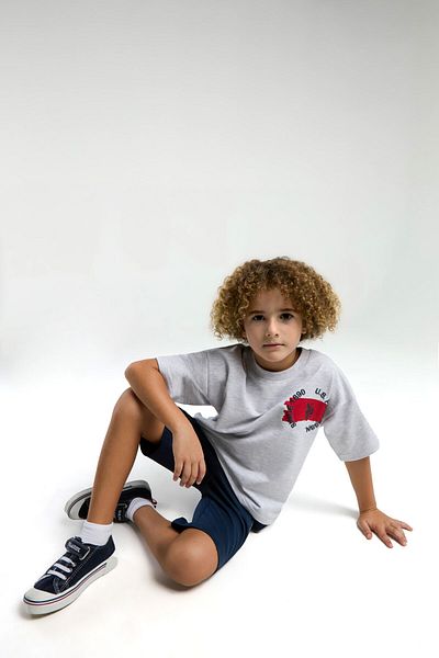 U.S. Polo Assn. Us Polo Assn. Boy's Gray Bermuda Suit