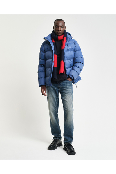 Gant Erkek Mavi Kapüşonlu Mont