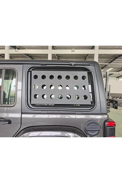 American Off Road Jeep Wrangler JL 18-24 External Rear Window Organizer Cage, Pair, 4DR