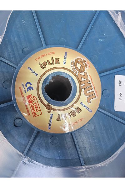ÖZKUL HALAT 8 mm 10 Meters Polyester Iskota Rope Tent Tarpaulin Awning Tying Rope