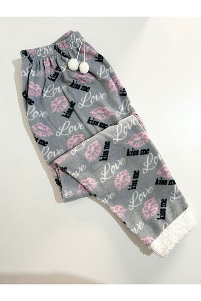 Clothes Box Plush Long Fleece Bottom Pajamas