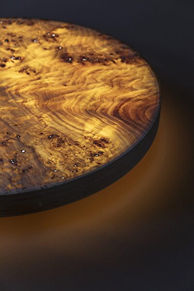 SADE WOODEN LAMP ATELIER YÖ Mazel El Yapımı Ahşap Duvar Apliği Doğal ve Şık A...