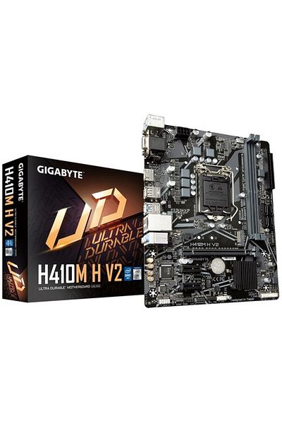 Gigabyte H410m-h-v2 1200p DDR4 M.2 - Glan HDMI/VGA مضاد