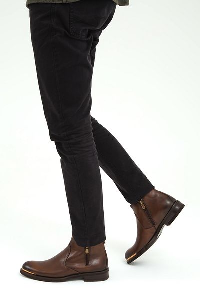 Tamer Tanca Tamer Tanca Men's Genuine Leather Classic Boots 383 3444 B Erk Boots Sk19/20