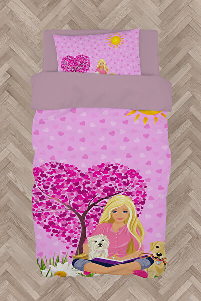 Generic Brand Baby and Children's Room Barbie and Heart Patterned Duvet Cover...