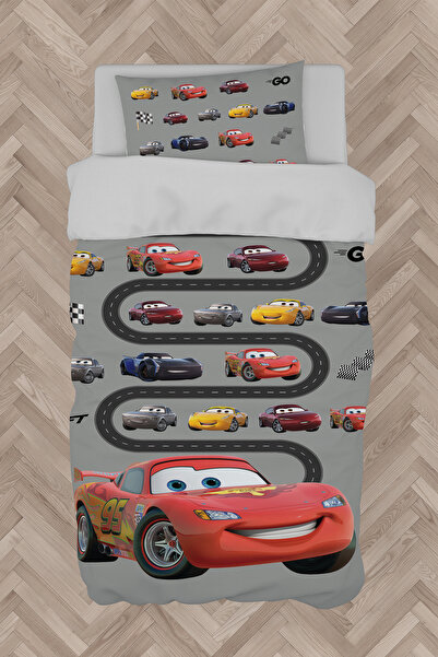BAMBAŞKA MODA غرفة الأطفال والرضع طقم غطاء لحاف منقوش من McQueen and Road BMN...