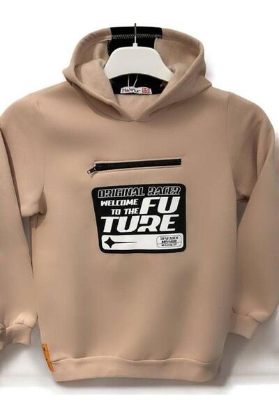 Zekids Φούτερ για αγόρι με φερμουάρ μπροστά και λεπτομέρεια στο εσωτερικό