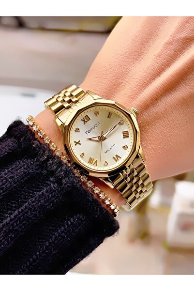 Ferrucci ÇELİK KORDON MİLANO KADIN KOL SAATİ 3 ATM SU GEÇİRMEZ 2 YIL GARANTİL...