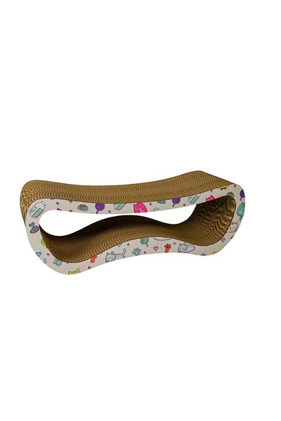 Rotipet قطة خدش كبيرة بنمط قطة - 67x22.5x24 سم