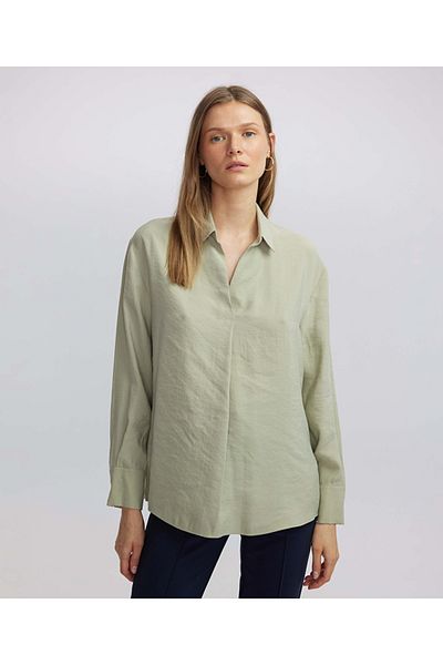 İpekyol Shirt Collar Detailed Blouse