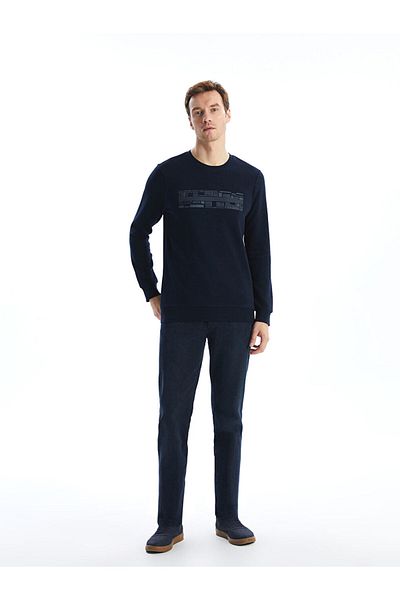 LC Waikiki Crew Neck Long Sleeve Printed Men's Sweatshirt