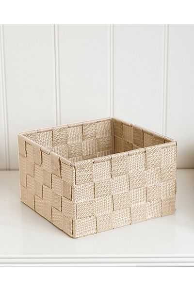 English Home Coș Bej Shine - 16x16x9,5 Cm