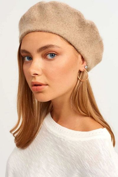 Mathilda Aksesuar French Painter Austrian Wool Felt Beret