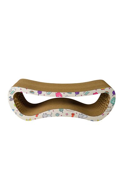 Rotipet قطة خدش كبيرة بنمط قطة - 67x22.5x24 سم