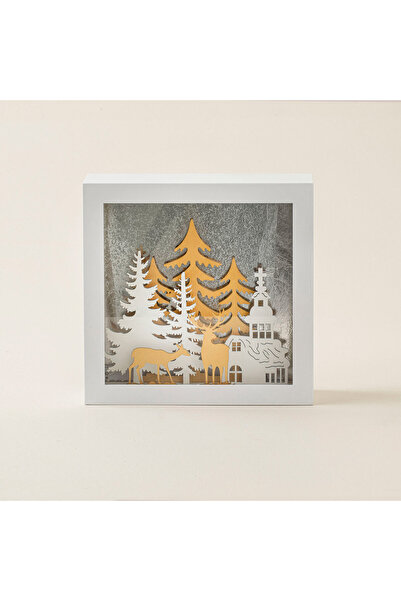 Chakra Foresto Dekoratif Obje Beyaz/altın