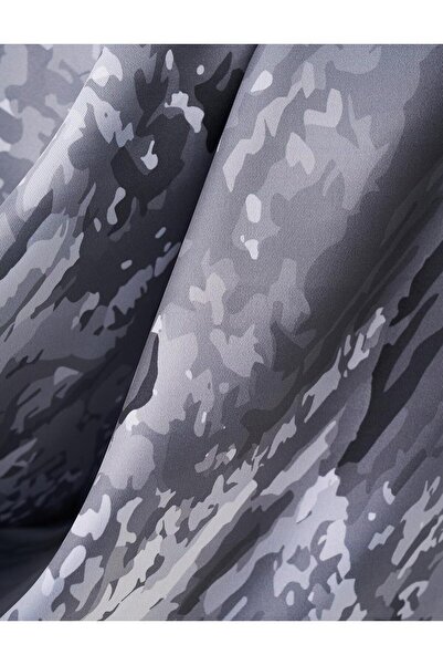 Kayra Fırça Desenli Eşarp Gri