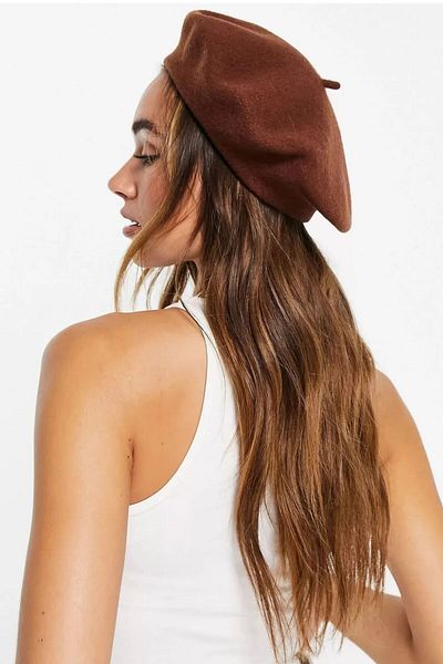 Mathilda Aksesuar French Painter Austrian Wool Felt Beret