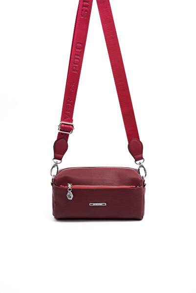 Silver Polo Bordo - Bordo SP1142 Kadın Çapraz Çanta