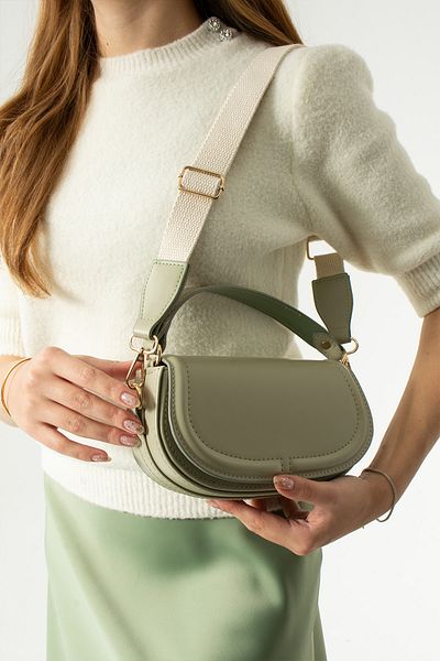 MÜJERİL'S Geantă de umăr de mână Minimal pentru femei, cu detaliu curea din material textil