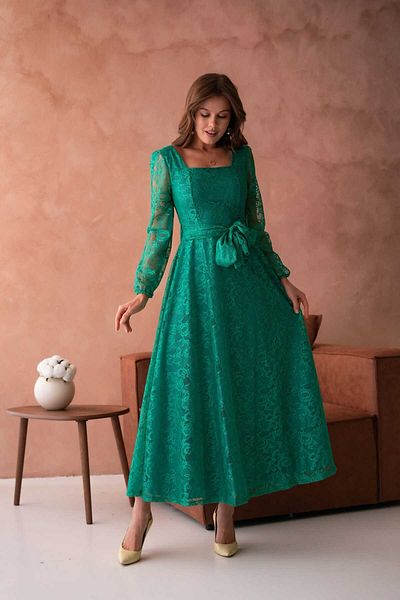 CİXAPLE Rochie din dantela cu decolteu patrat