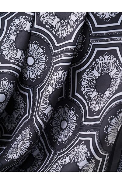 Kayra Geometrik Desen Eşarp Siyah