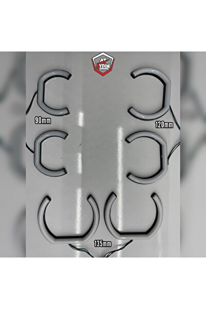 AYDIN TUNİNG Her Uyumlu 16 Renkli Kumandalı Far Içi Angel U Tip 120mm