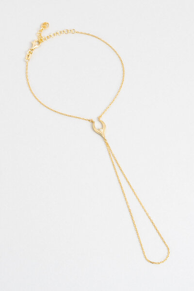 So CHIC... Bereket 18 Ayar Sarı Altın Kaplama 20 Cm Gümüş Şahmeran