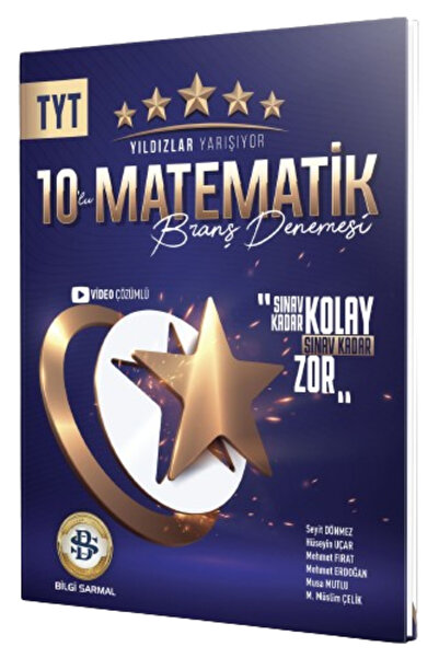 Bilgi Sarmal Yayınları Bilgi Sarmal YKS TYT Matematik Yıldızlar Yarışıyor 10 ...