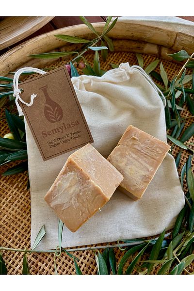 Semylasa 3-Pack Mixed Natural Soap Basket 360 g (1 Olive Oil, 1 Value Oil, 1 Lavender Oil Soap)
