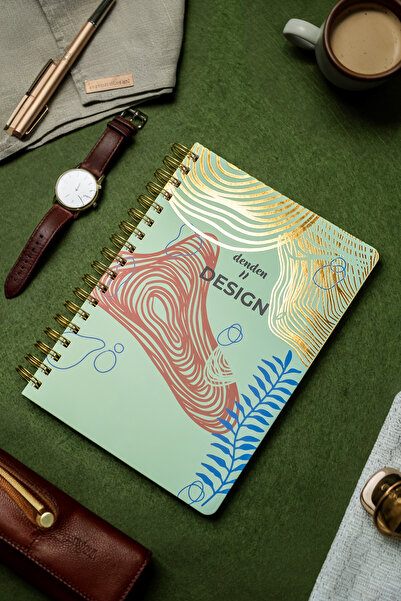 denden Redactar Зелений спіральний блокнот, 17x24 см