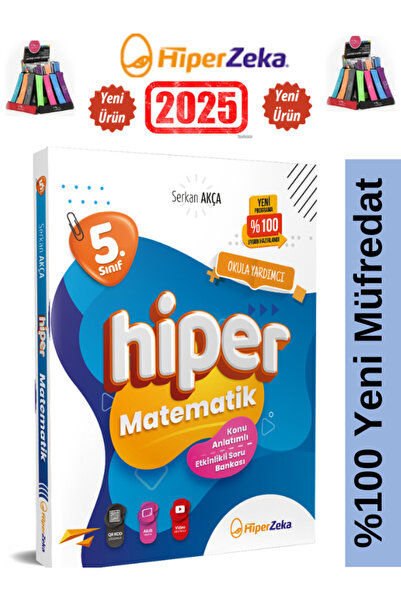 Hiper Zeka Yayınları 2025 Hiper Zeka Yayınları 5.Sınıf Hiper Matematik Konu A...