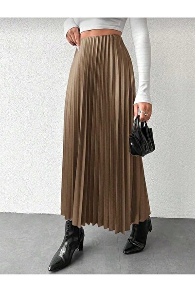 markatrend Fusta musulmană lungă plisată subțire de damă