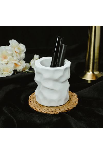 AHZENSTONE Irregular Look Brush Pen Holder Box