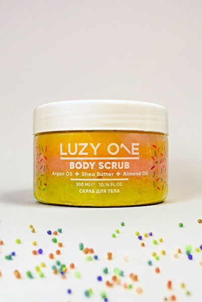 Luzy One مقشر للجسم 300 مل - تنظيف مكثف ومقشر للجسم برائحة بومبشيل بالسكر