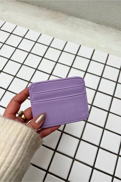 Yuka Atelier Suport pentru carduri din piele artificială texturată Lily