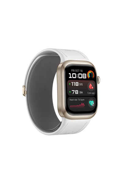 Huawei Watch D2 Gold With White Composite Leather Strap