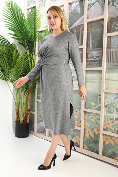 etselements Βραδινό φόρεμα με κορδόνι στη μέση ελαστικό ύφασμα Midiboy 161