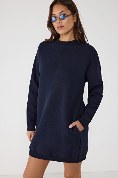 No Matter What Cotton Sweatshirt Dress