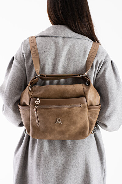 YOGII Жіноча сумка через плече та на спину Mag Model, регульовані ремені, шкіра найвищої якості, водонепроникна, багатофункціональна