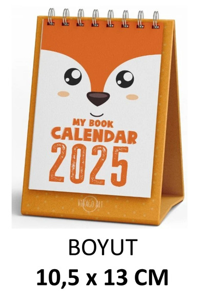 Dokuz Yayınları VİVAGO ART HAYVANLAR TAKVİM  10,5 x 13 CM  BEZ ÇANTA HEDİYELİ KOD2