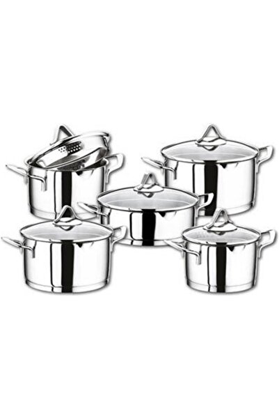 OMS PASLANMAZ OMS 10 PCS SİLİNDİR SET (AĞIZDAN DÖKME)