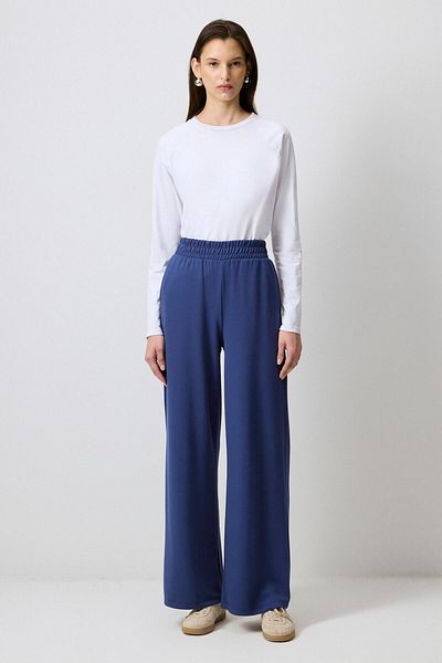 Touché Privé Straight Fit Elastic Waist Knitted Trousers