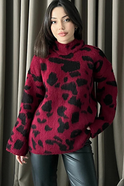 The Robi Леопардовий візерунок, трикотажний светр з бахромою