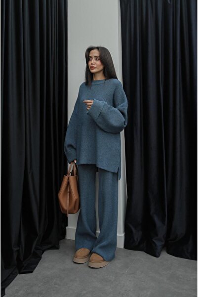 Havoş Blue Debby Sweater Pants Set