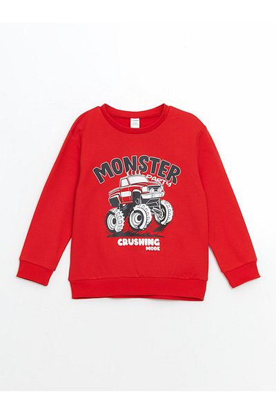 LC Waikiki Crew Neck Printed Boys' Sweatshirt