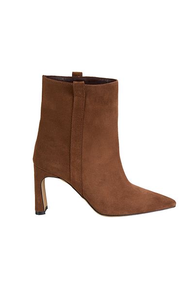 Desa Women's Brown Suede Heeled Boots