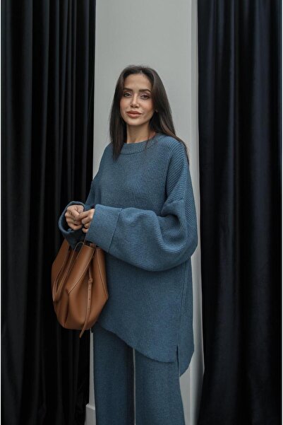 Havoş Blue Debby Sweater Pants Set