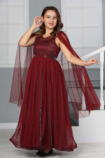 Joui Co Kız Çocuk Uzun Abiye Elbise Düğün Kıyafeti