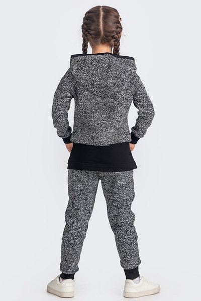Minik Dolap Owl Patterned Hooded Winter Girl's Tracksuit